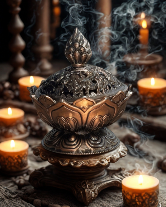 Encensoir Lotus Sacré Cuivre